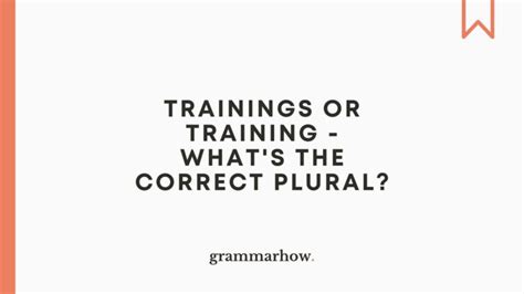 Training Plural: A Symphony of Disconnected Thoughts